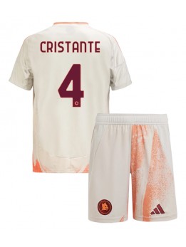 Detské Futbalové oblečenie AS Roma Bryan Cristante #4 2024-25 Krátky Rukáv - Preč (+ trenírky)